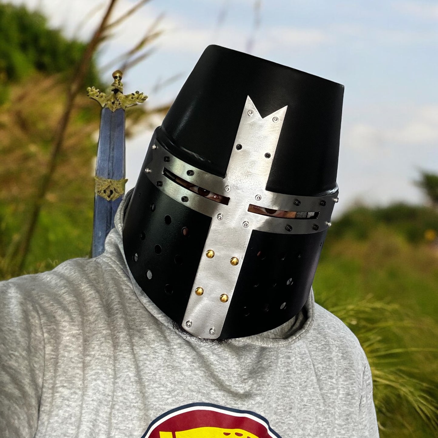 Crusader Knight's Great Helm (black)