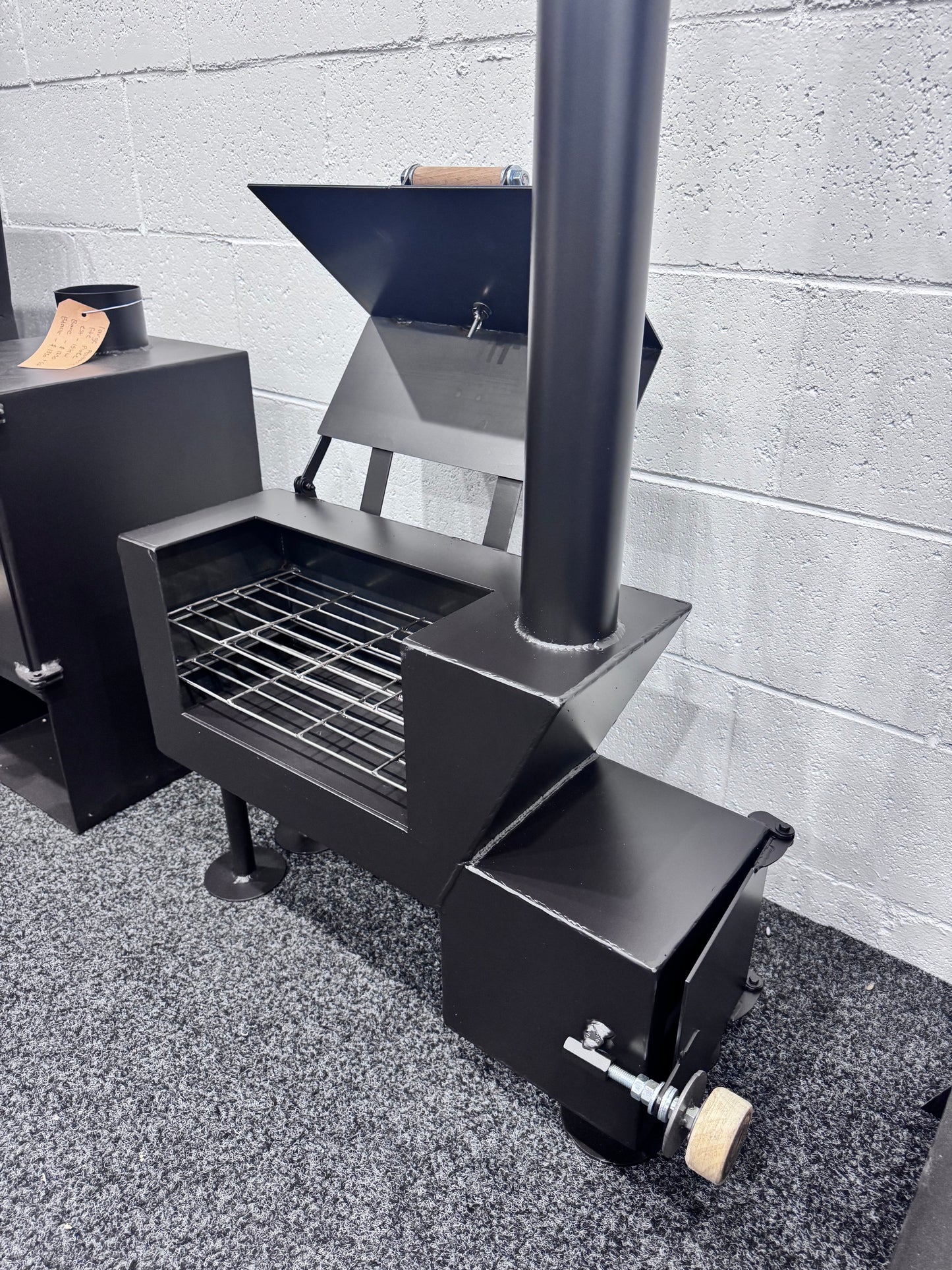 Mini reverse flow offset smoker/oven