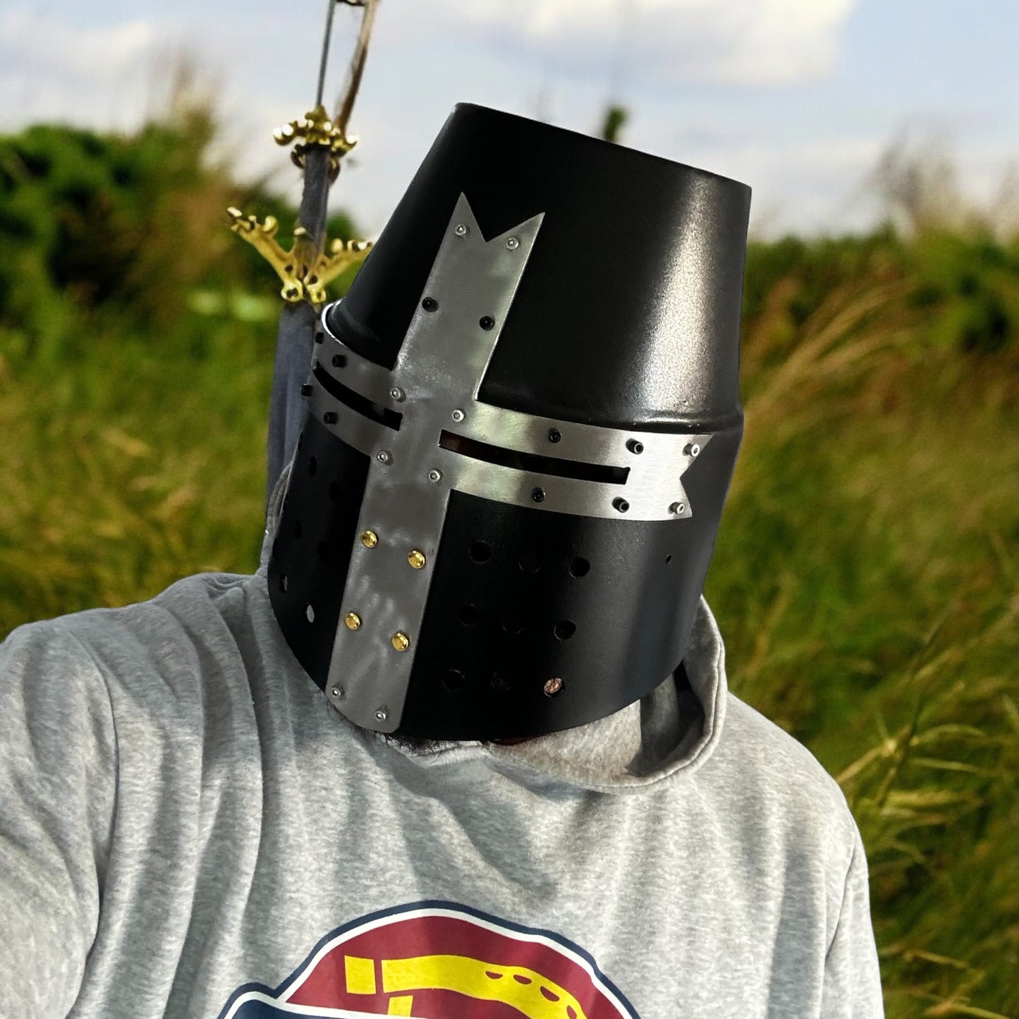 Crusader Knight's Great Helm (black)