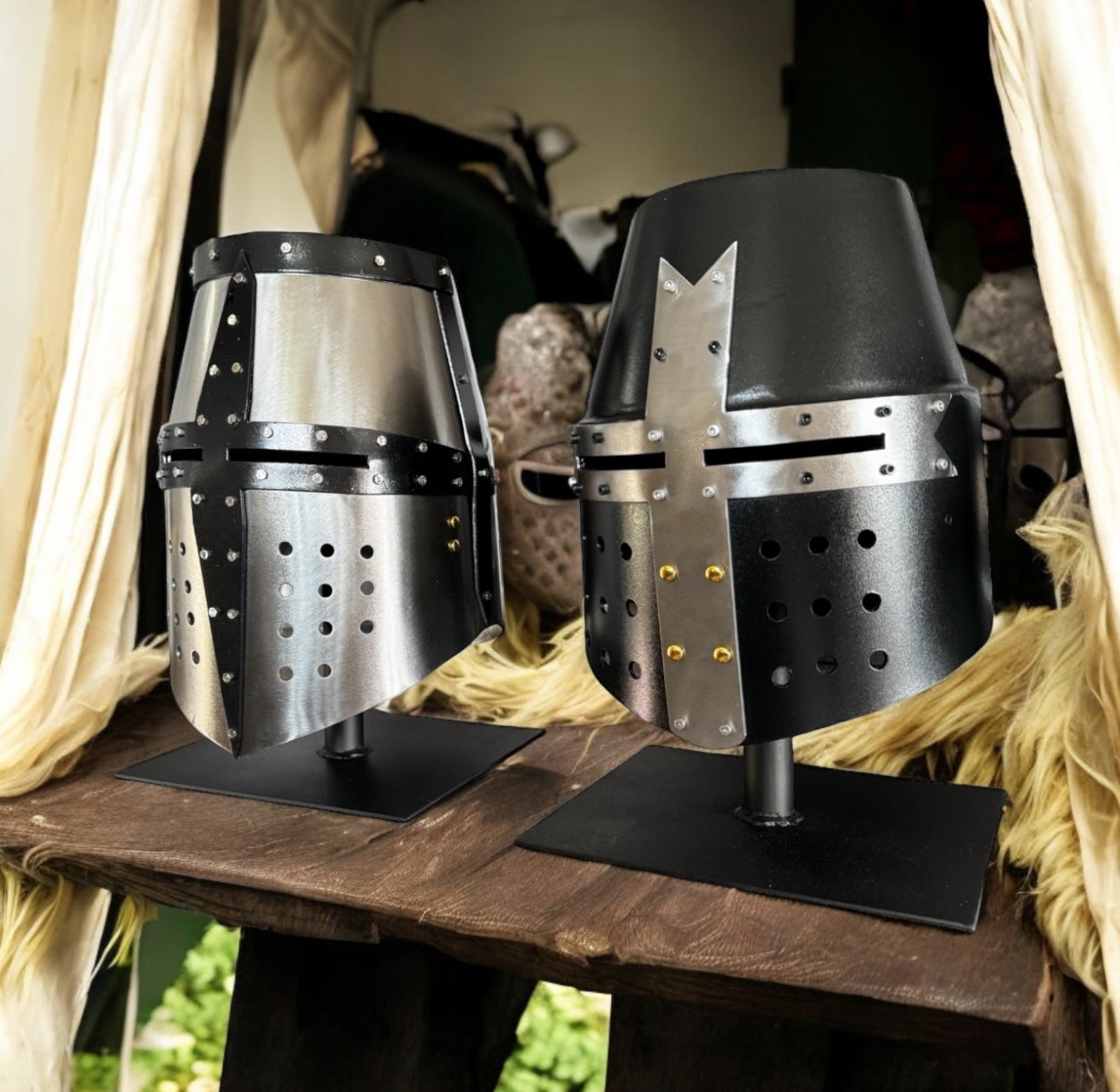 Crusader Knight's Great Helm (black)